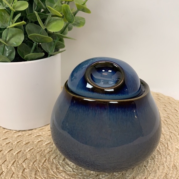 VTG Sango dusty blue creamer and sugar bowl set - Picture 5 of 14